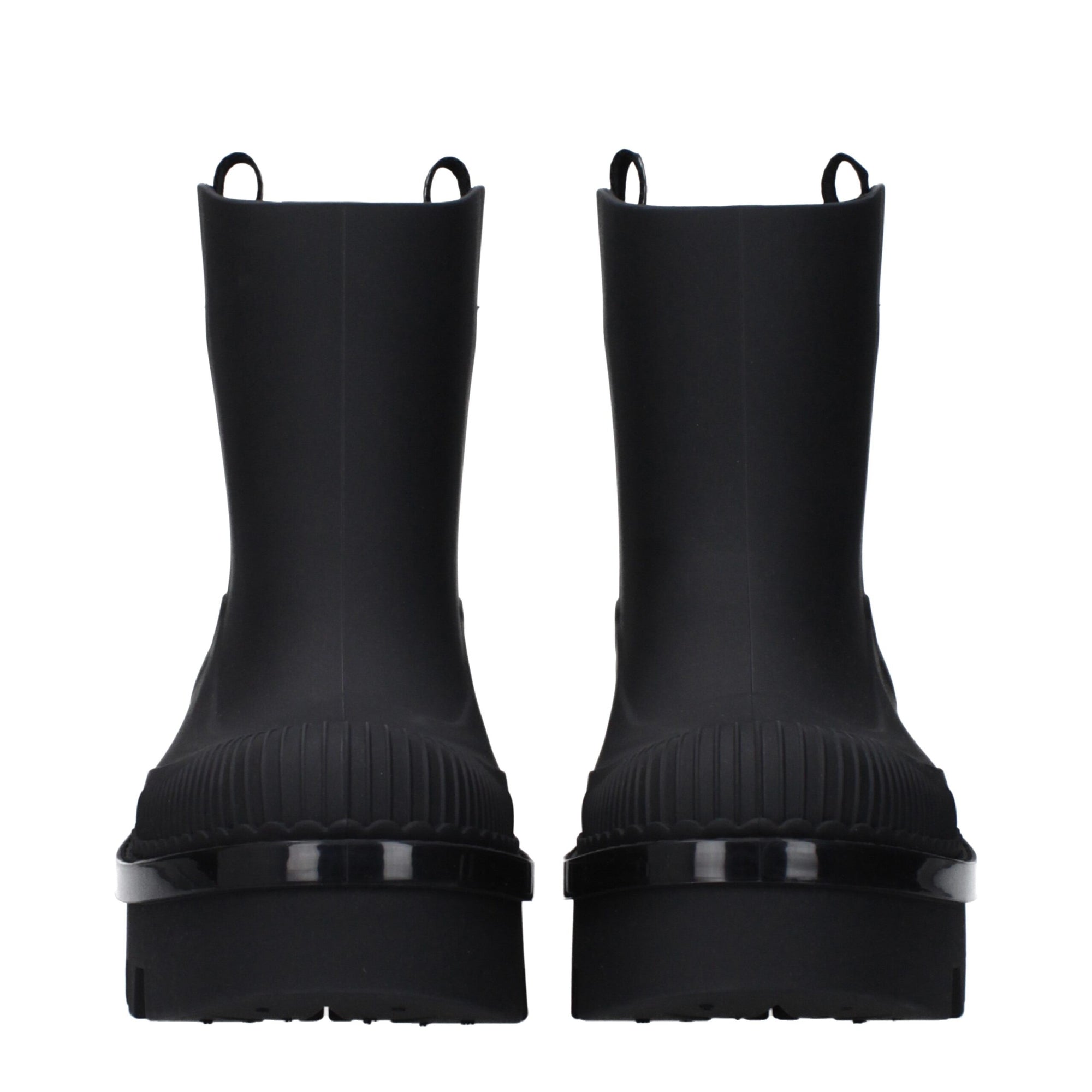 Bottines Chloé en coton noir