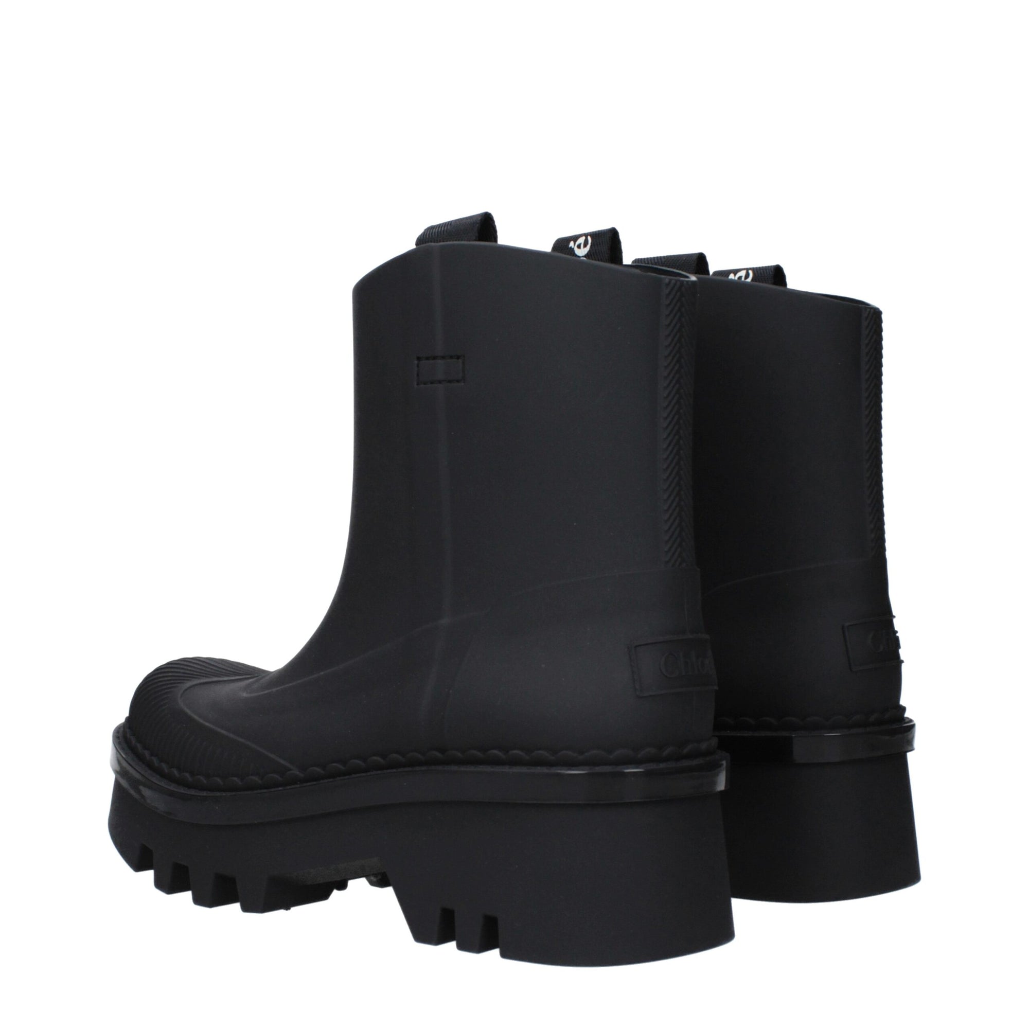 Bottines Chloé en coton noir
