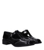 Miu Miu Black Leather Slip-On Loafers