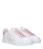 Dolce & Gabbana White Leather Low Tops