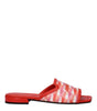 Jimmy Choo Orange Fabric Slippers Sandals