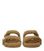Jimmy Choo Brown Fabric Slippers Sandals