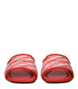 Jimmy Choo Orange Fabric Slippers Sandals
