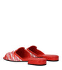 Jimmy Choo Orange Fabric Slippers Sandals