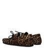 Isabel Marant Brown Horsehair Slip-On Loafers