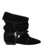 Isabel Marant Black Leather Ankle