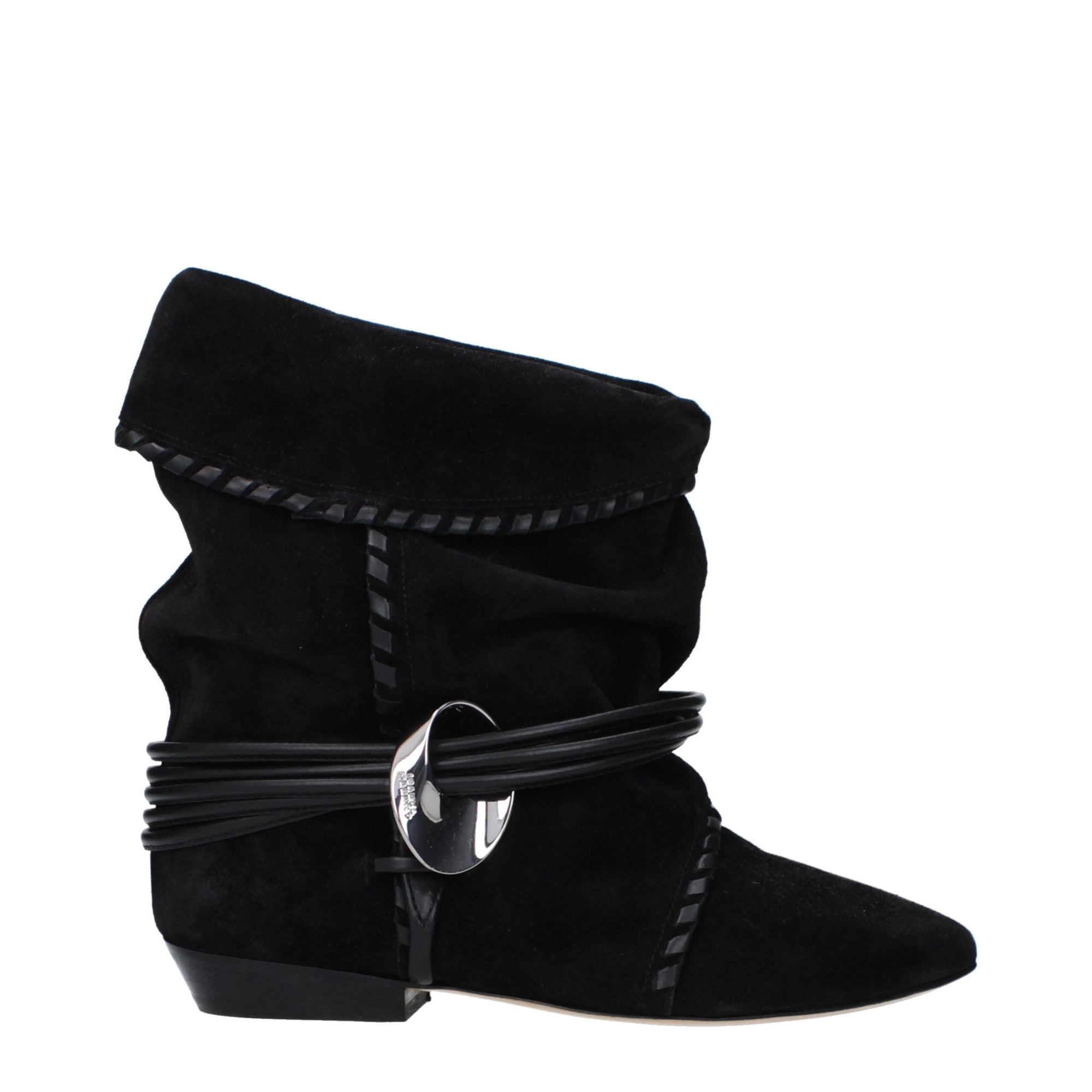 Isabel Marant Black Leather Ankle