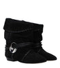 Isabel Marant Black Leather Ankle
