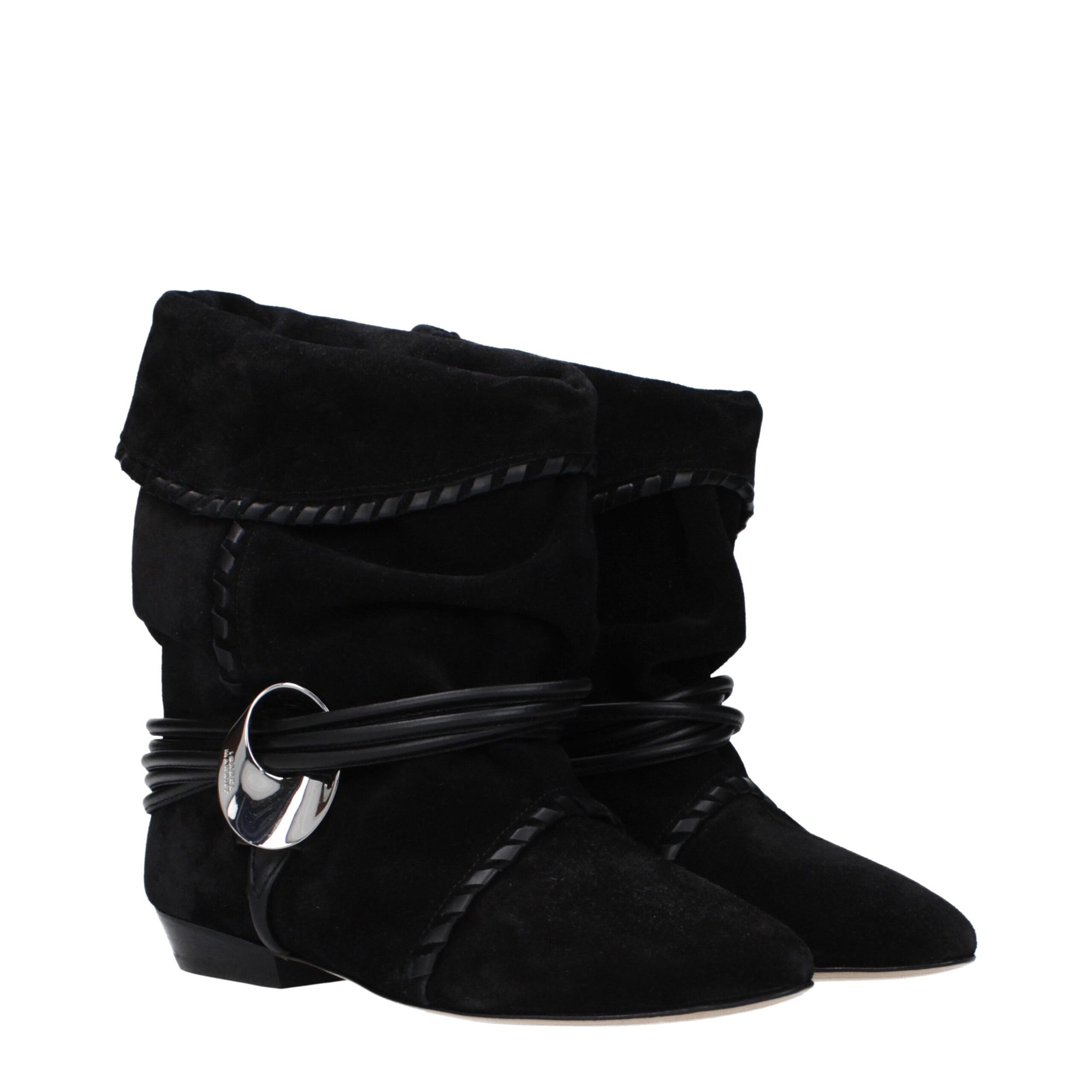 Isabel Marant Black Leather Ankle