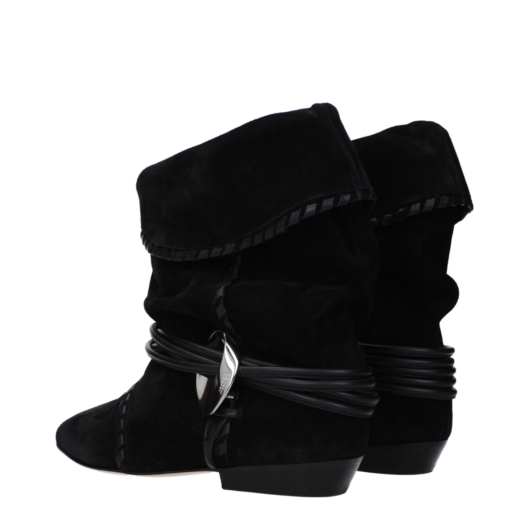 Isabel Marant Black Leather Ankle