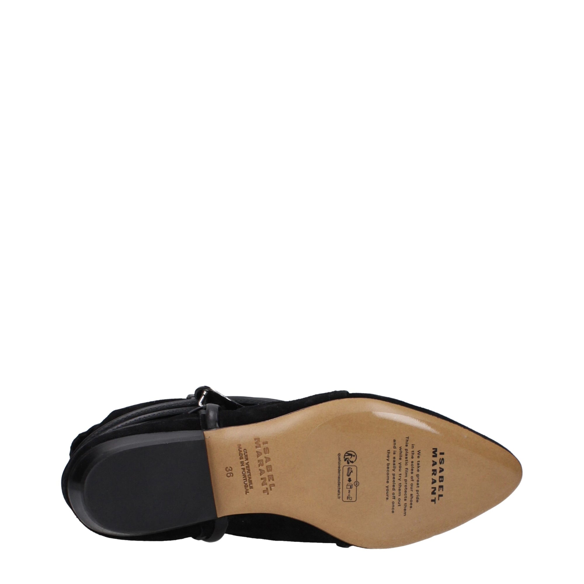 Isabel Marant Black Leather Ankle