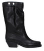 Isabel Marant Black Leather Ankle Boots