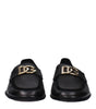 Dolce & Gabbana Black Leather Slip-On Loafers