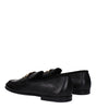 Dolce & Gabbana Black Leather Slip-On Loafers