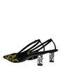 Tom Ford Yellow Satin Stiletto Heels Sandals