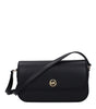 Sacs à bandoulière en cuir noir Michael Kors