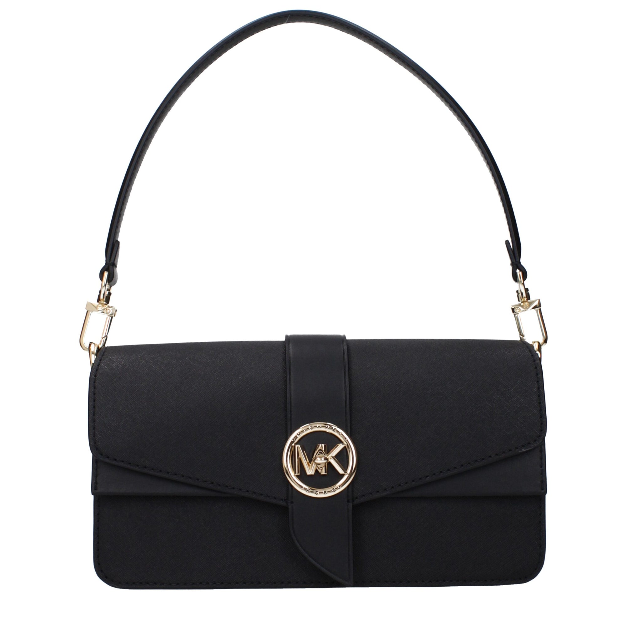 Michael Kors Black Leather Shoulder Bag