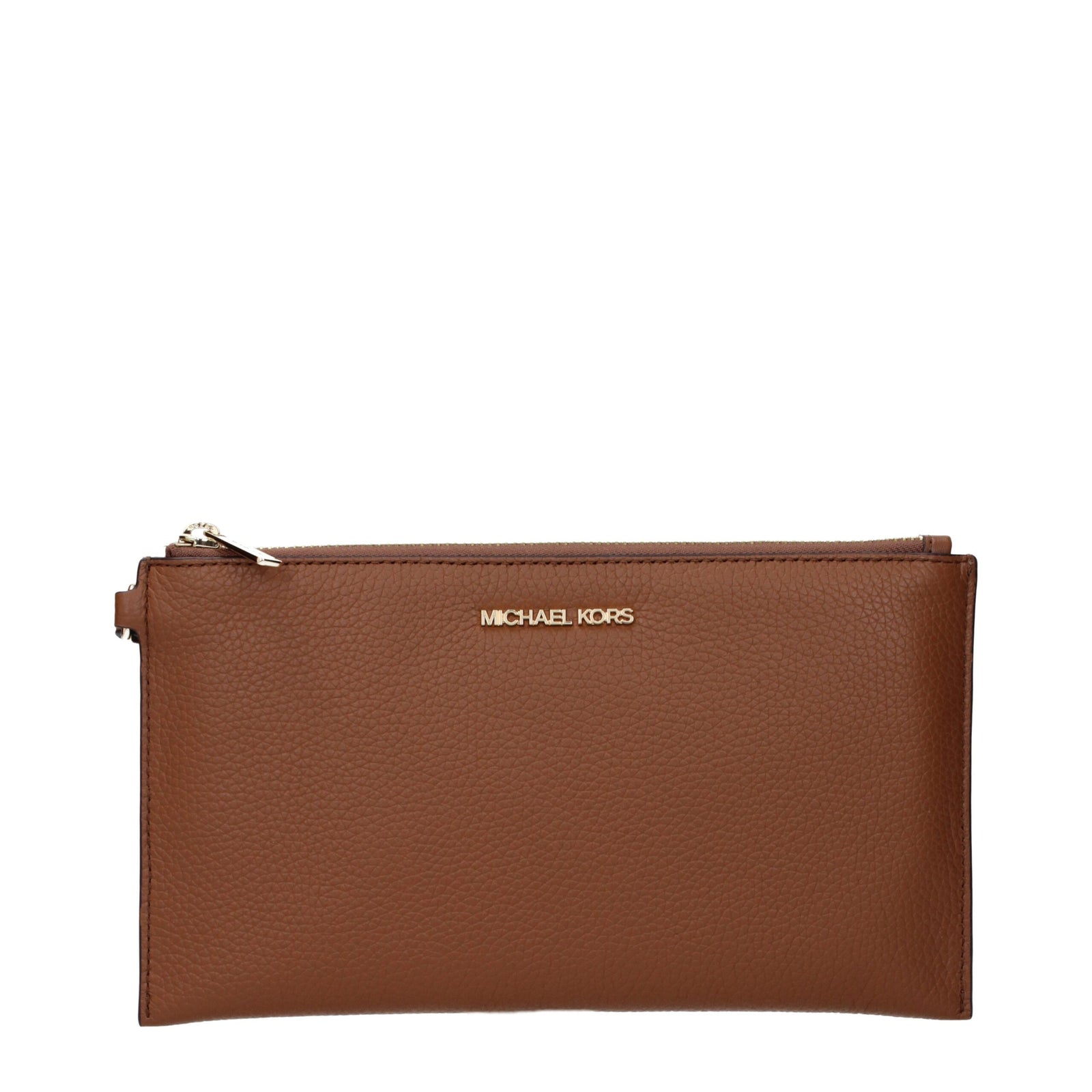 Pochettes en cuir marron Michael Kors