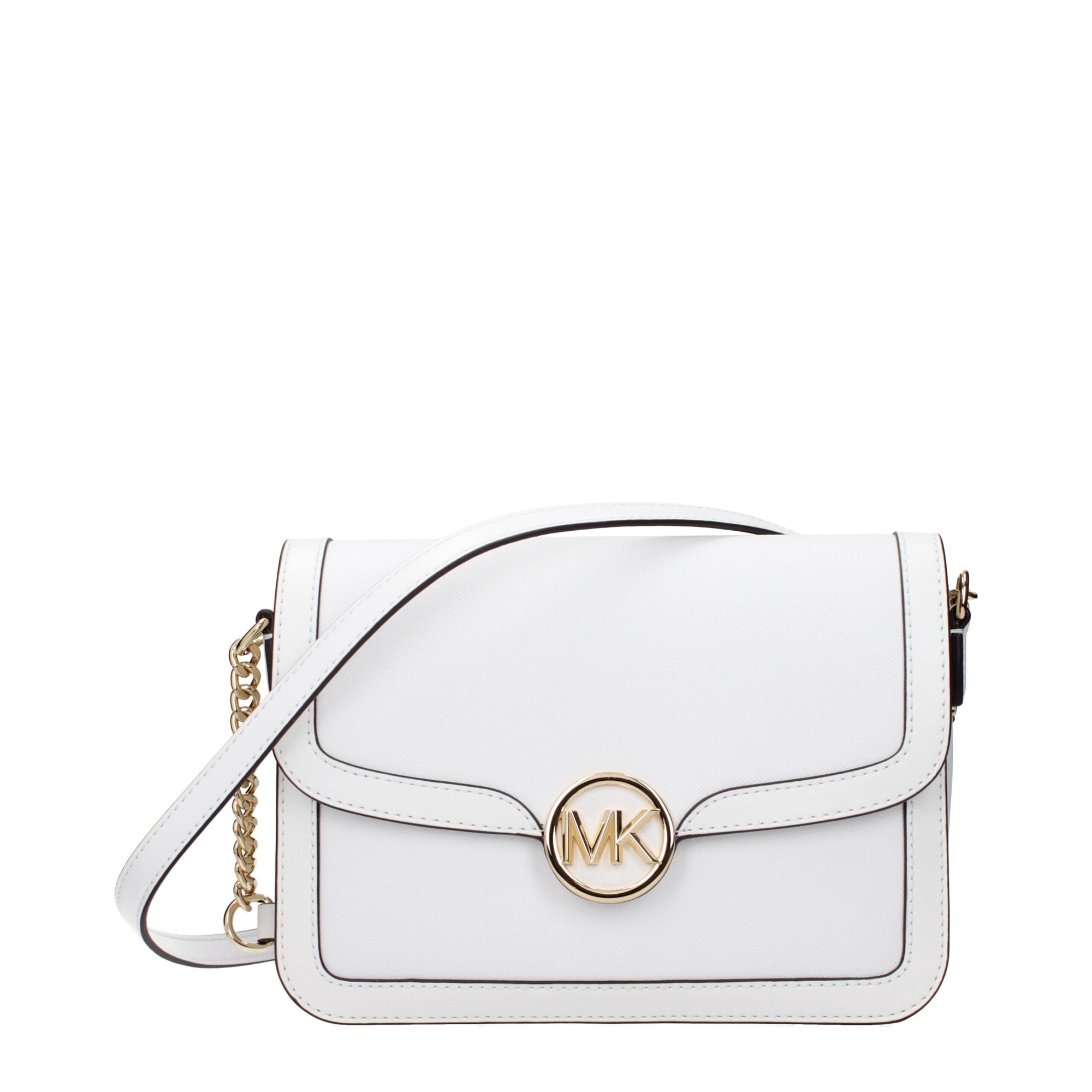 Sac bandoulière en cuir blanc Michael Kors