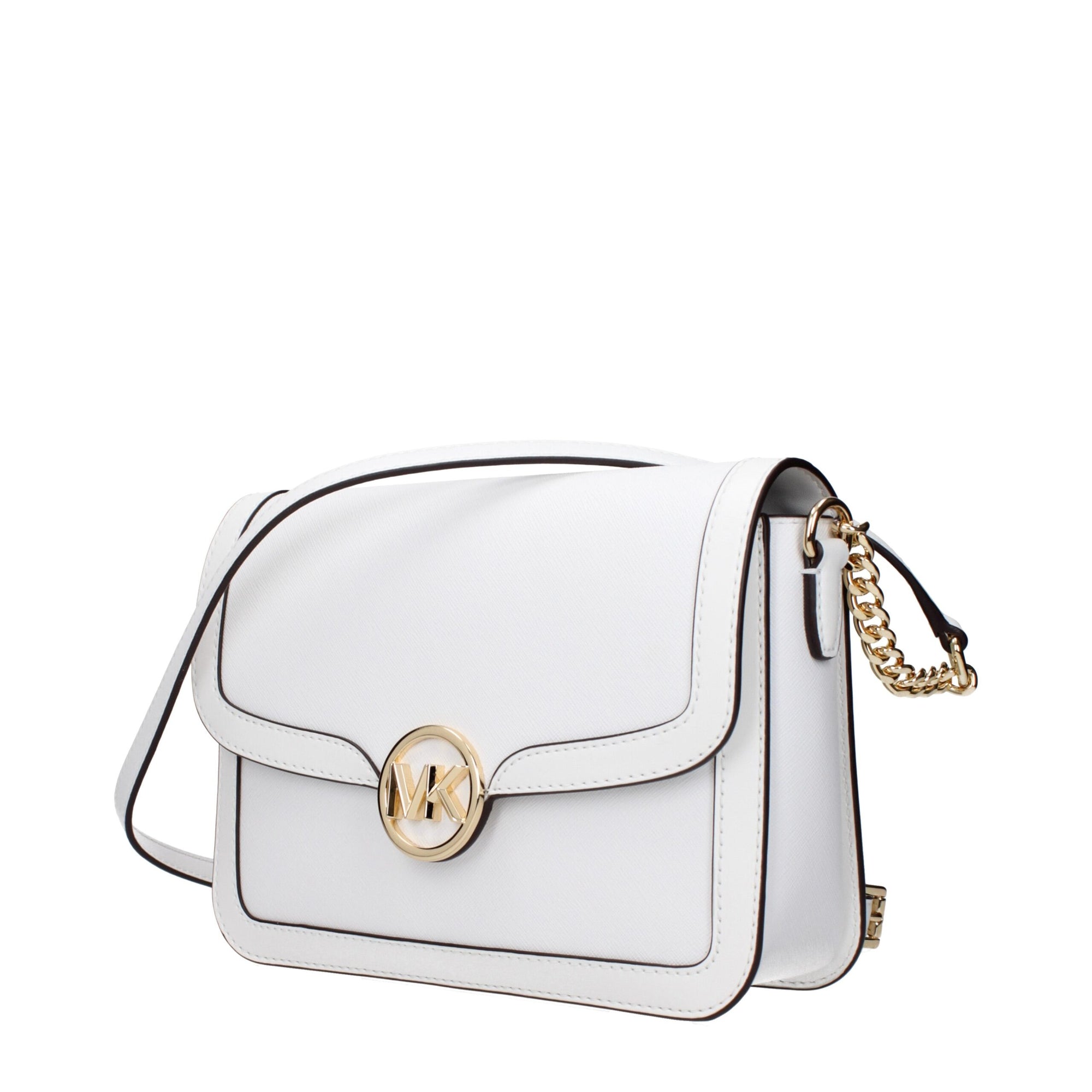 Sac bandoulière en cuir blanc Michael Kors