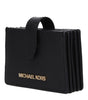 Porte-cartes en cuir noir Michael Kors