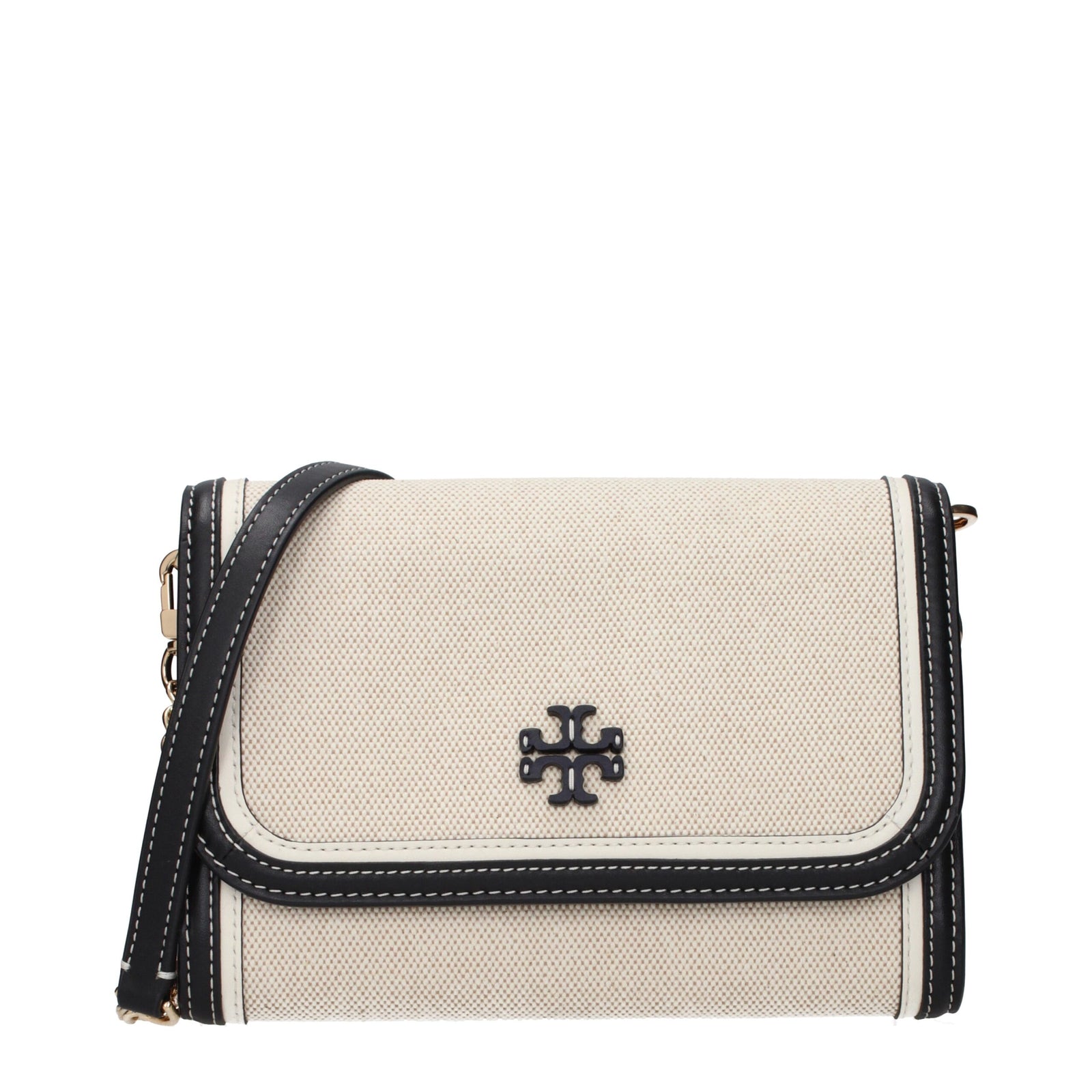 Pochettes en tissu beige Tory Burch