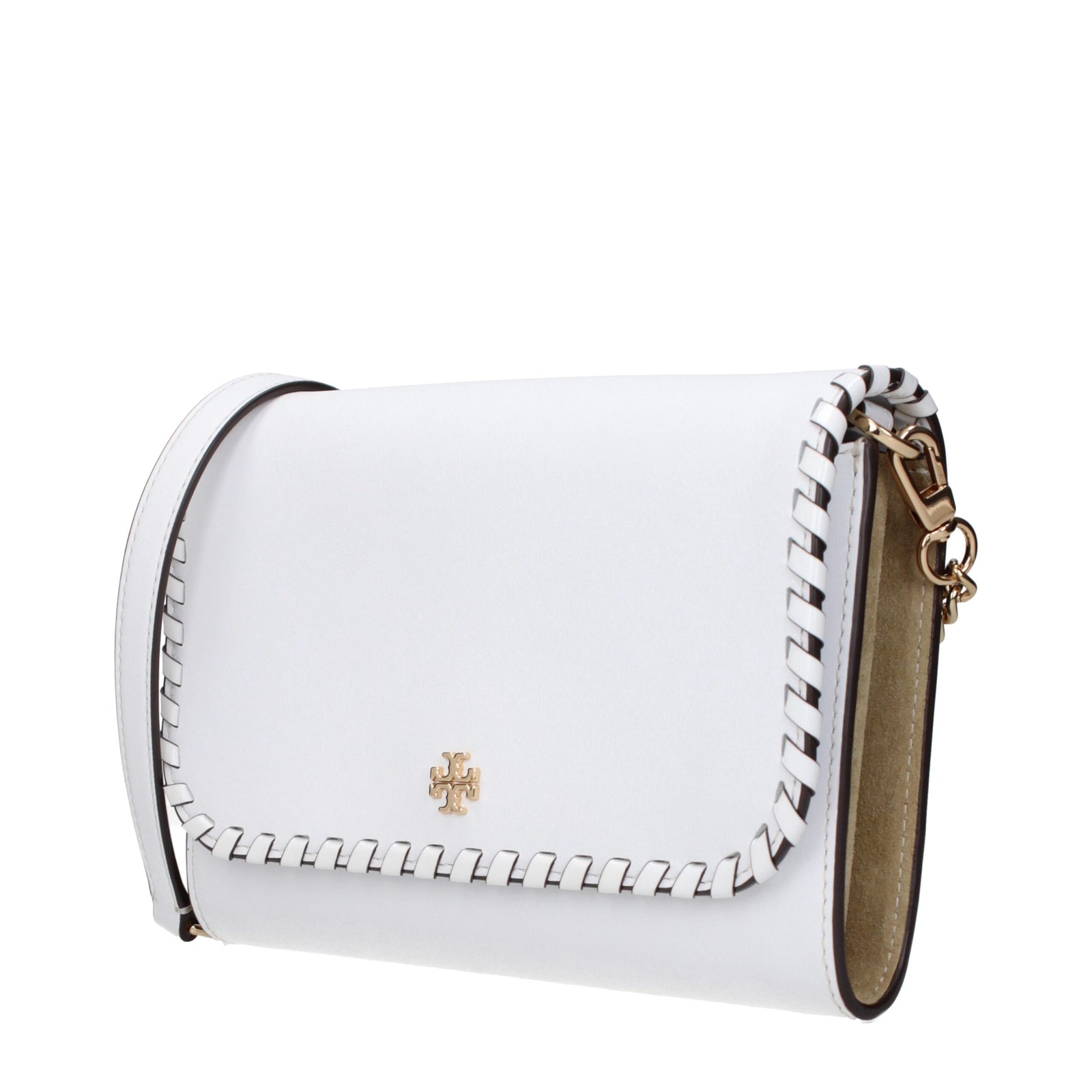 Pochettes en cuir blanc Tory Burch