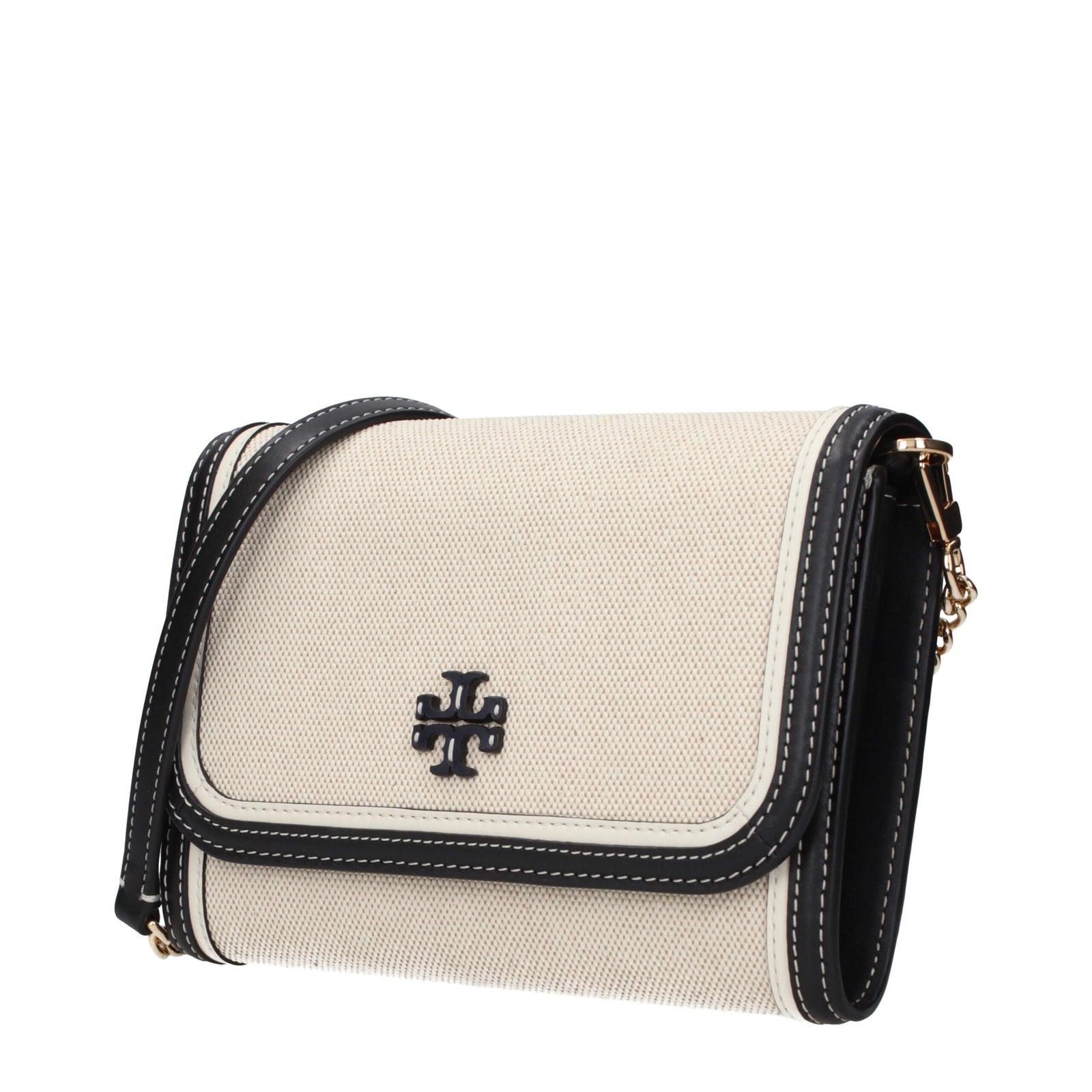 Pochettes en tissu beige Tory Burch