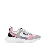 Versace White Fabric Sneakers