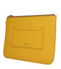 Burberry Yellow Leather Clutch Bags
