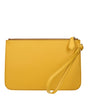 Burberry Yellow Leather Clutch Bags