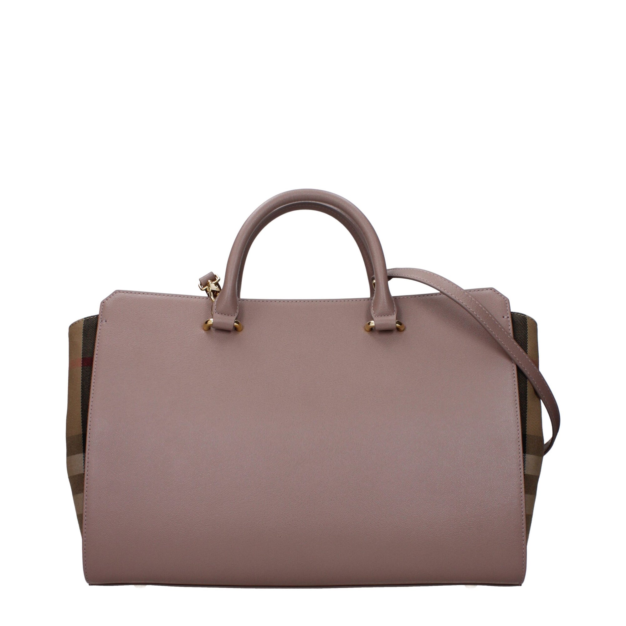 Burberry Gray Leather Handbags