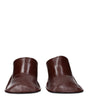 Jil Sander Red Leather Mules
