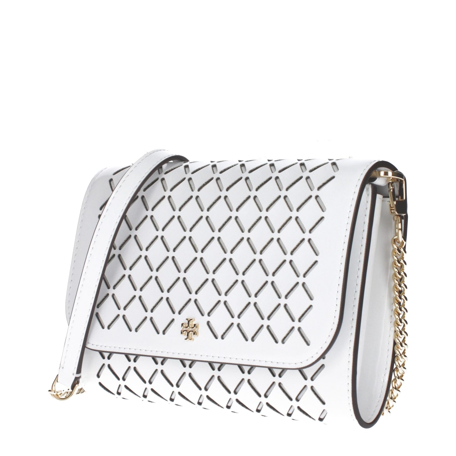 Pochettes en cuir blanc Tory Burch