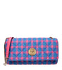 Sacs à bandoulière en tissu bleu Versace