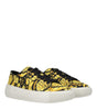 Versace Gold Fabric Sneakers