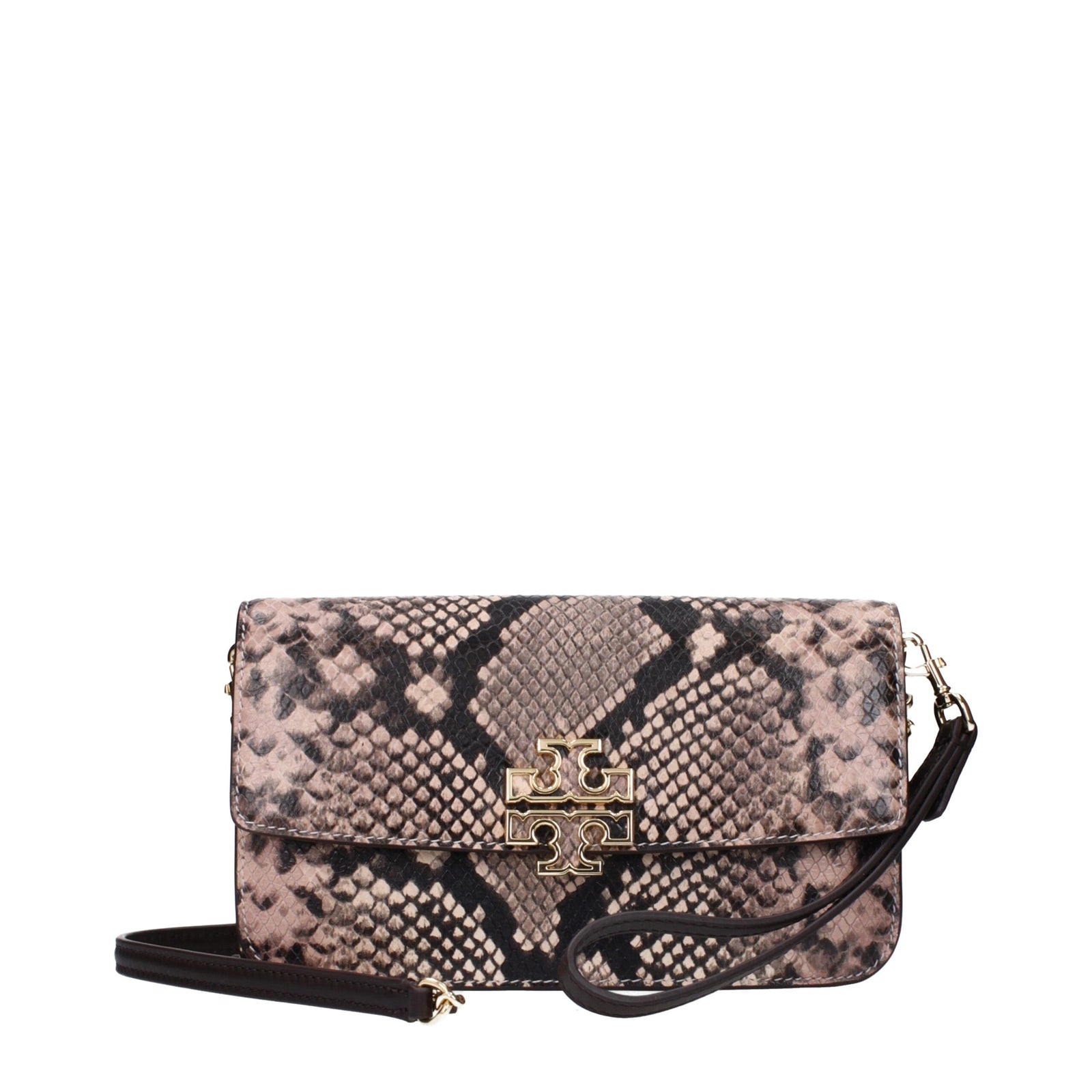 Pochettes en cuir rose Tory Burch