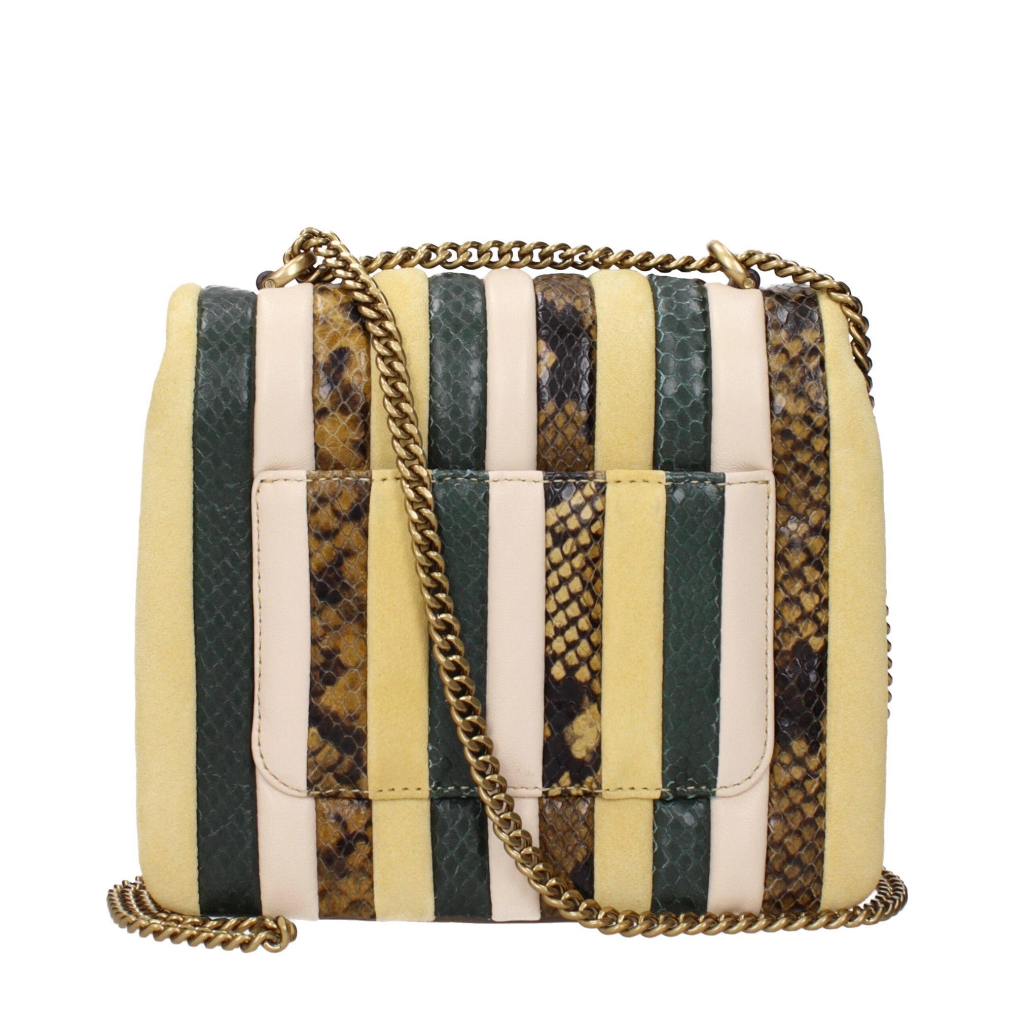 Tory Burch Yellow Leather Shoulder Bags
