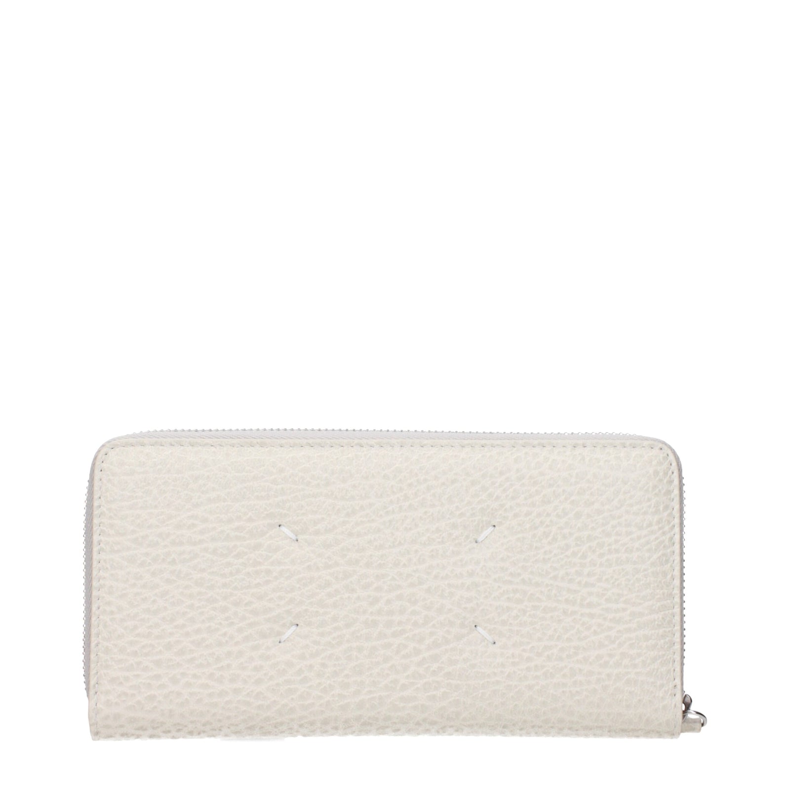 Portefeuille en cuir beige Maison Margiela