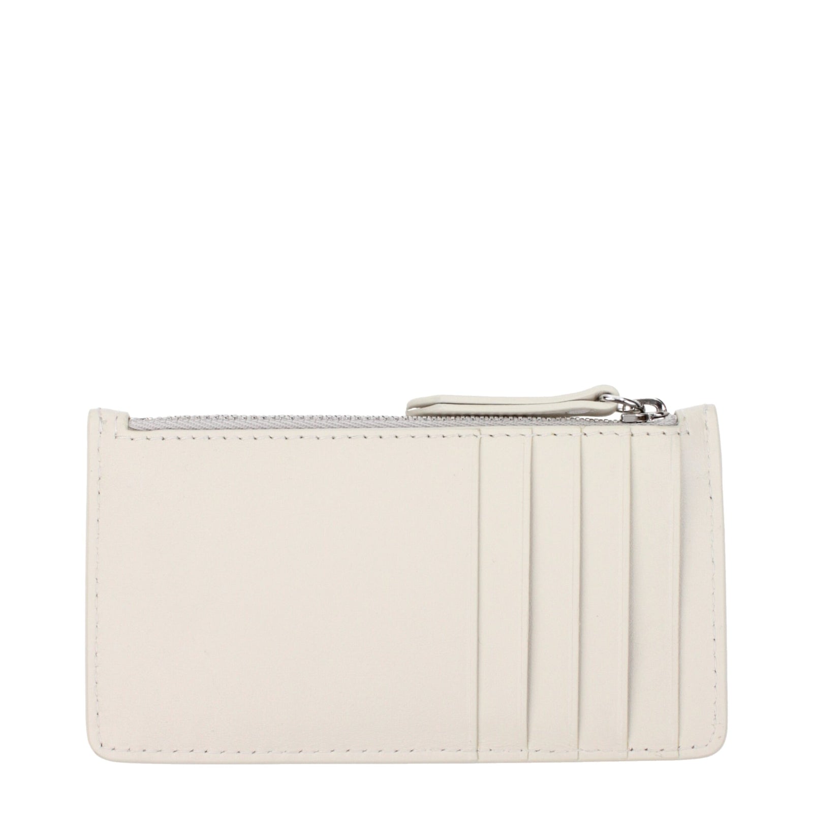 Portefeuilles en cuir beige Maison Margiela