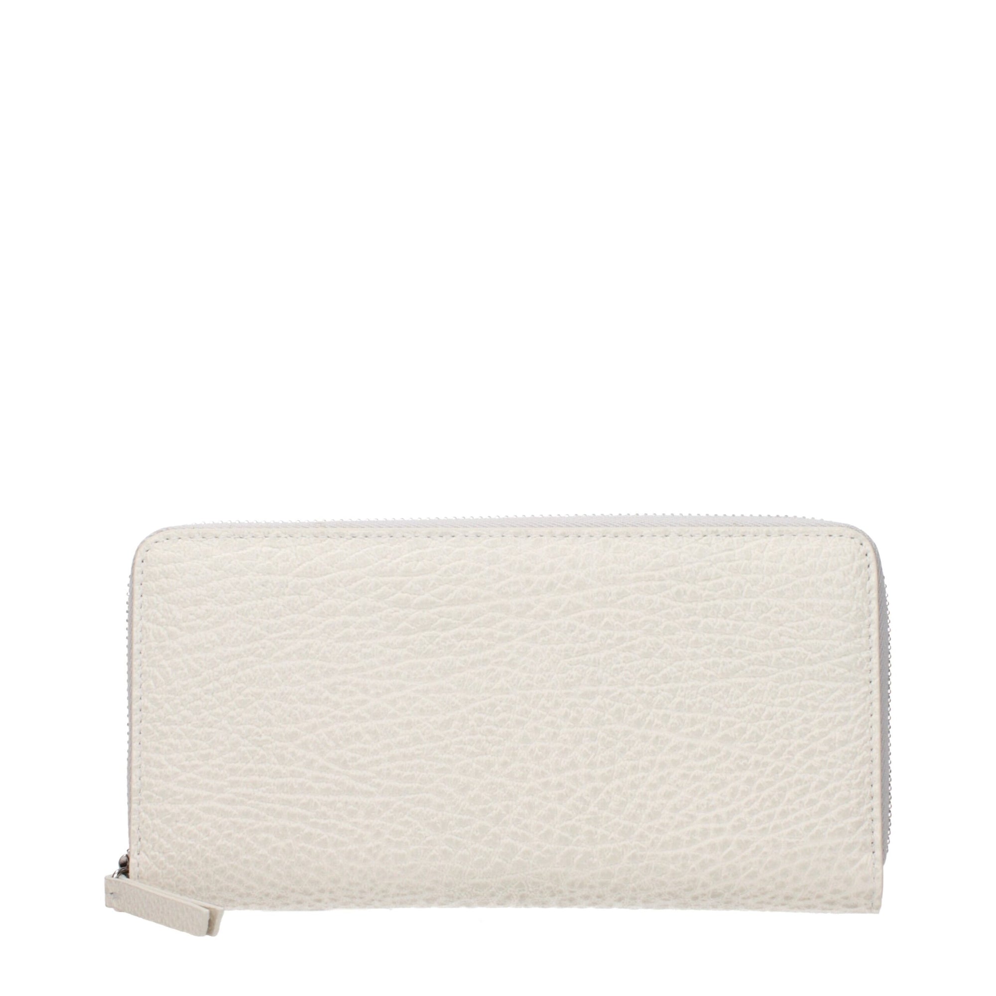 Portefeuille en cuir beige Maison Margiela