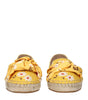 Miu Miu Yellow Fabric Espadrilles