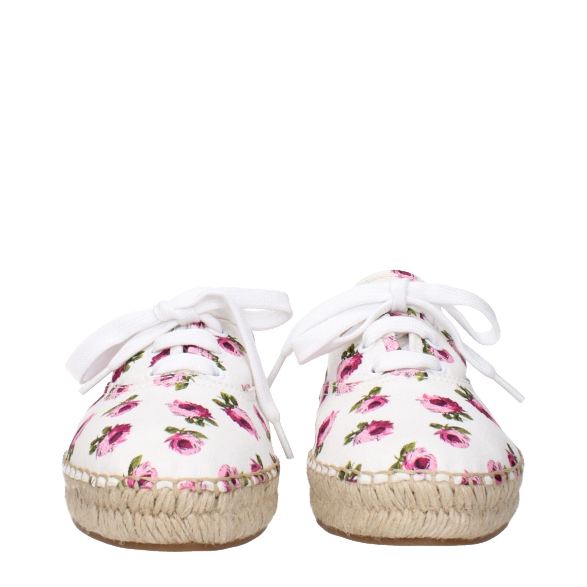 Espadrilles en tissu blanc Prada