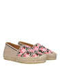 Espadrilles en tissu beige Prada