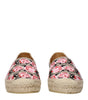 Espadrilles en tissu beige Prada