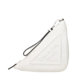 Pochettes Prada en cuir blanc