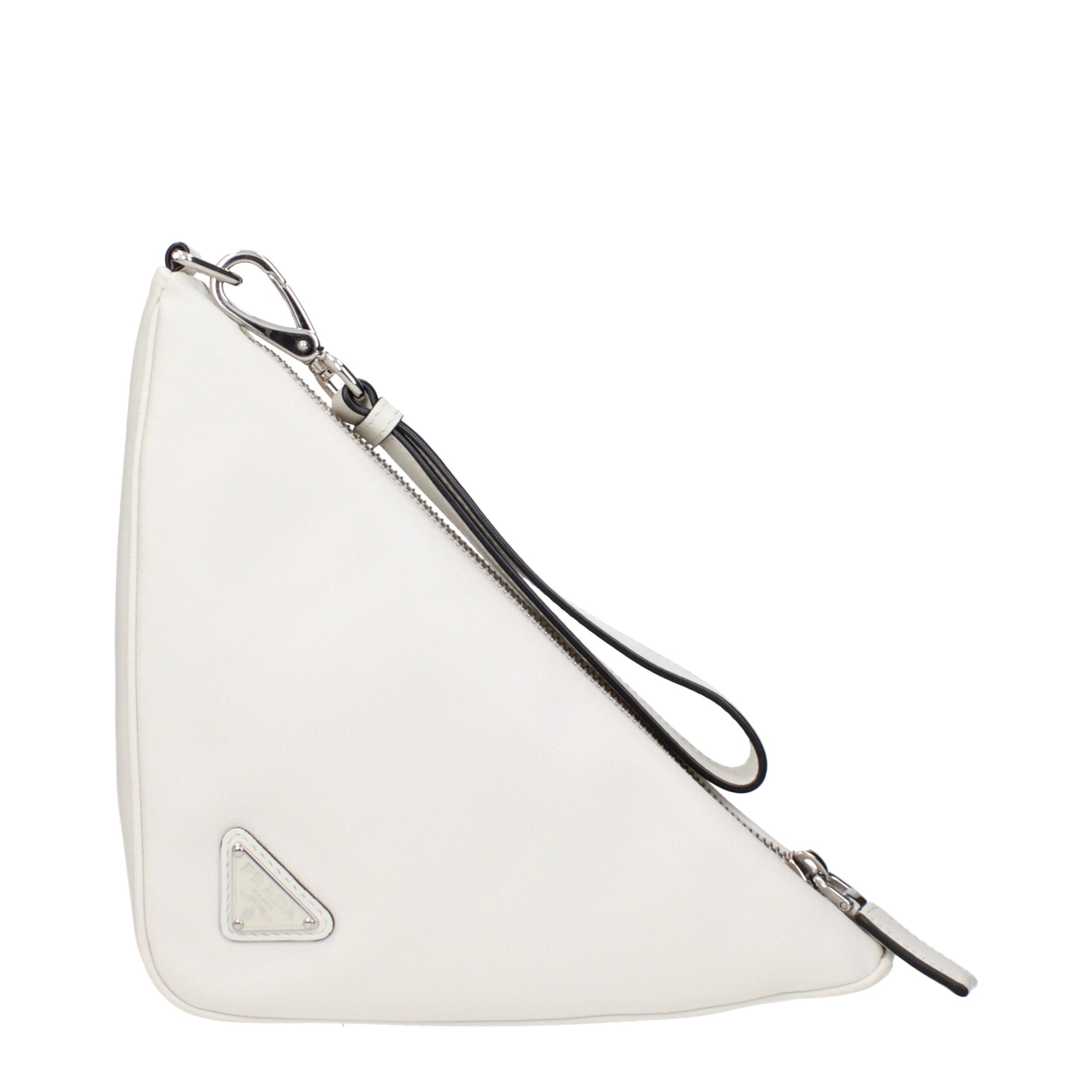 Pochettes Prada en cuir blanc
