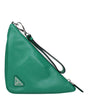 Pochettes Prada en cuir vert