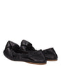 Miu Miu Black Leather Ballet Flats