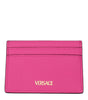 Porte-cartes en cuir rose Versace